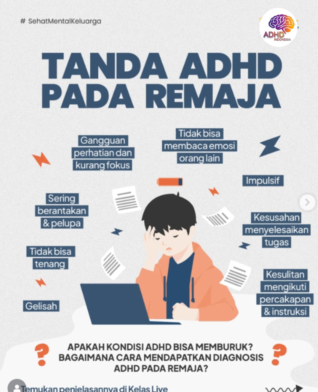 Screening ADHD Non-Diagnostik: Edukasi Awal bagi Orang Tua di Provinsi Sumatera Selatan